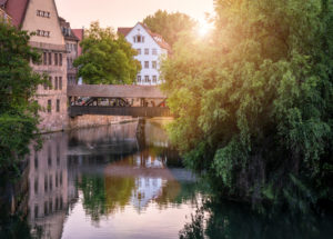 Nuremberg, Pegnitz, Henkersteg Nuremberg, Pegnitz, Henkersteg